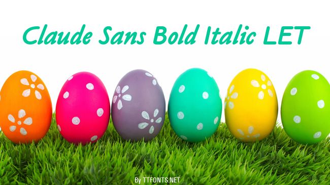Claude Sans Bold Italic LET example